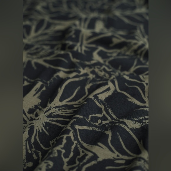 Peruvian Connection Trattoria Long Sleeve Maxi Dress Black Floral Medium NEW - Picture 2 of 4